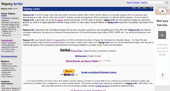 Desktop Screenshot of libjpeg-turbo.org